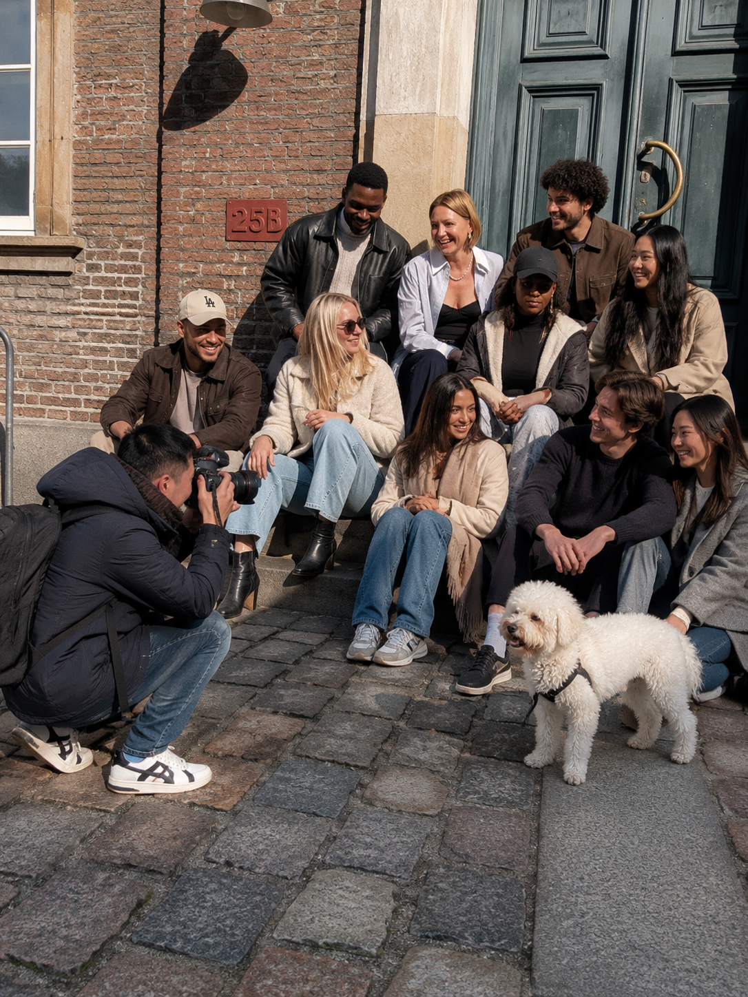 The Le Stores team outside a store in Copenhagen